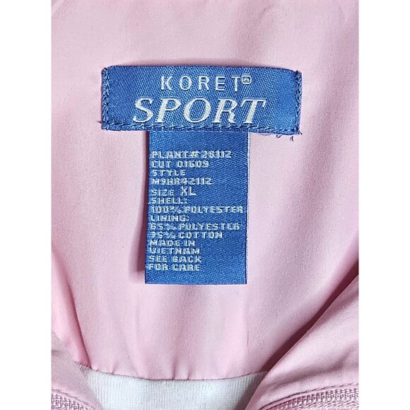 Vintage Koret Women XL Sport Pink Zip-Up Jacket & Pants Tracksuit Set READ - Picture 5 of 16